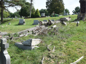 Cemetery sued by former employee